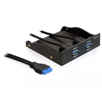 Priekšējā paneļa USB 3.0 ligzda 3.5 inch / 5.25 inch slotam DeLOCK 61896
