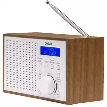 Radio Denver DAB-46WHITE DAB+ / FM ar modinātāju