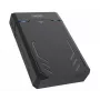 HDD/SSD ārējais korpuss Unitek Y-3035 — 2.5/3.5 collu SATA, USB 3.2 Gen 1 (USB Type-B), 6 Gbit/s, melns, ar tīkla adapteri