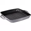Grila panna Staub 40511-785-0 33 cm indukcijas grafīta pelēka