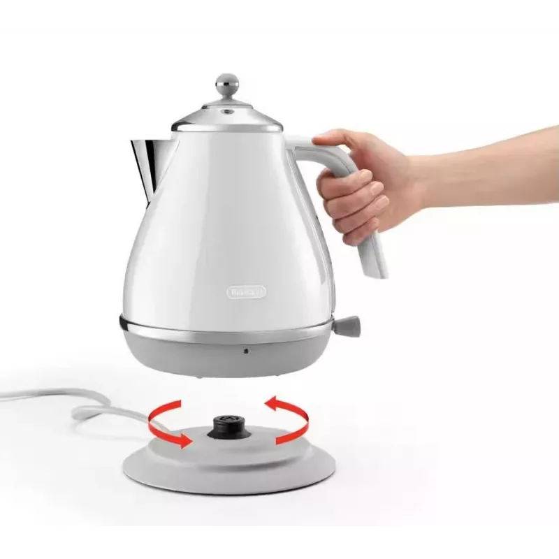 De’Longhi Icona Capitals elektriskā tējkanna 1.7 L 2000 W Balta