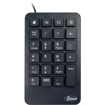 Ciparu klaviatūra Inter-Tech KB-120 Universāla USB Melna
