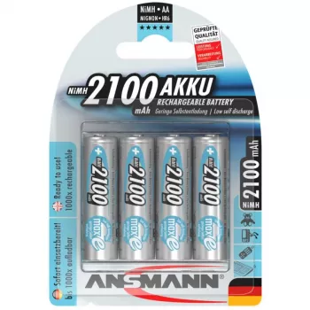 Ansmann maxE NiMH uzlādējams akumulators Mignon AA 2100 mAh 4 gab. 5035052