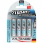 Ansmann maxE NiMH uzlādējams akumulators Mignon AA 2100 mAh 4 gab. 5035052