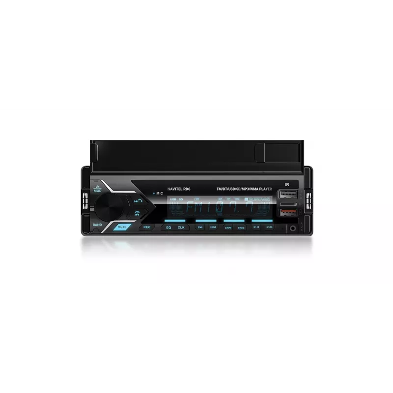 Automašīnas digitālais mediju uztvērējs Navitel RD6 — 4x45 W audio atskaņotājs, digitālo un ārējo avotu atskaņošana, single-DIN