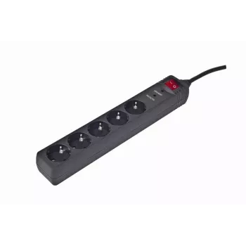EnerGenie SPG5-C-15 pārsprieguma aizsargs Melns 5 Schuko kontaktligzdas 250 V 4.5 m