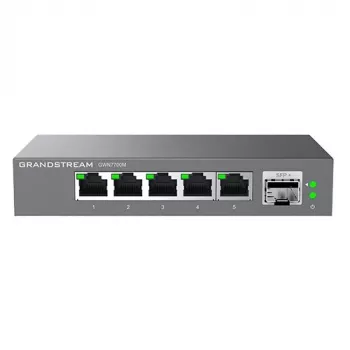 Grandstream Networks GWN7701PA tīkla slēdzis Nepārvaldīts Gigabit Ethernet (10/100/1000) Melns