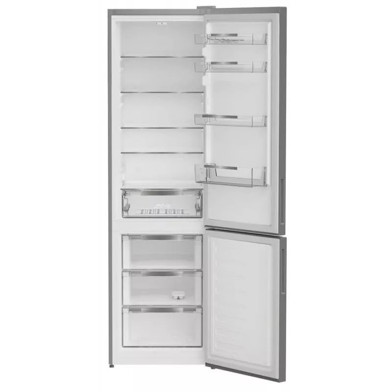 Ledusskapis INDESIT INKS 1401 S4E1, E klase, brīvstāvošs, kombinētais, 202.5 cm, sudrabs