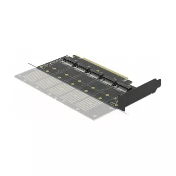 DeLOCK PCI Express x16 karte uz 5 x iekšējo M.2 Key B / SATA