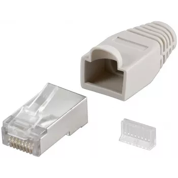 RJ45 Spraudnis Goobay CAT 5e STP Ekranēts ar Kabeļa Aizsarguzmavu