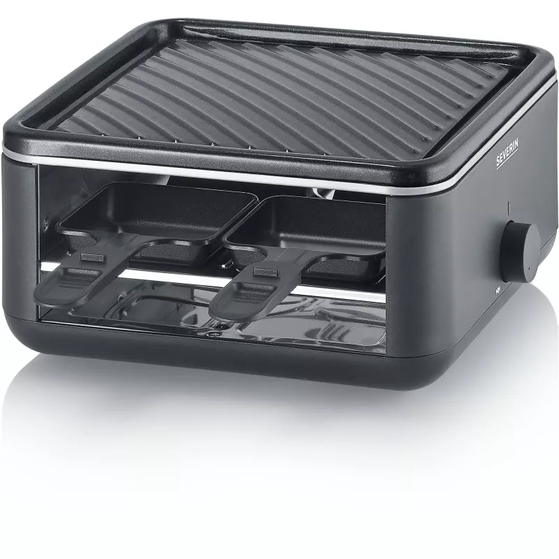 Severin RG 2360 raclette grils 4 personām 800 W Melns