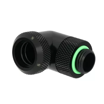 Barrow daudzvirzienu adapteris TWT90KND-K14 b 90° G1/4 AG uz 14 mm cietcauruli, melns, grozāms