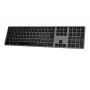 Bezvadu tastatūra Matias FK418BTLB-UK — alumīnija, izgaismota, kosmosa pelēka