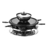 Unold 48726 raclette grils 8 personām 1300 W Melns, Nerūsējošais tērauds
