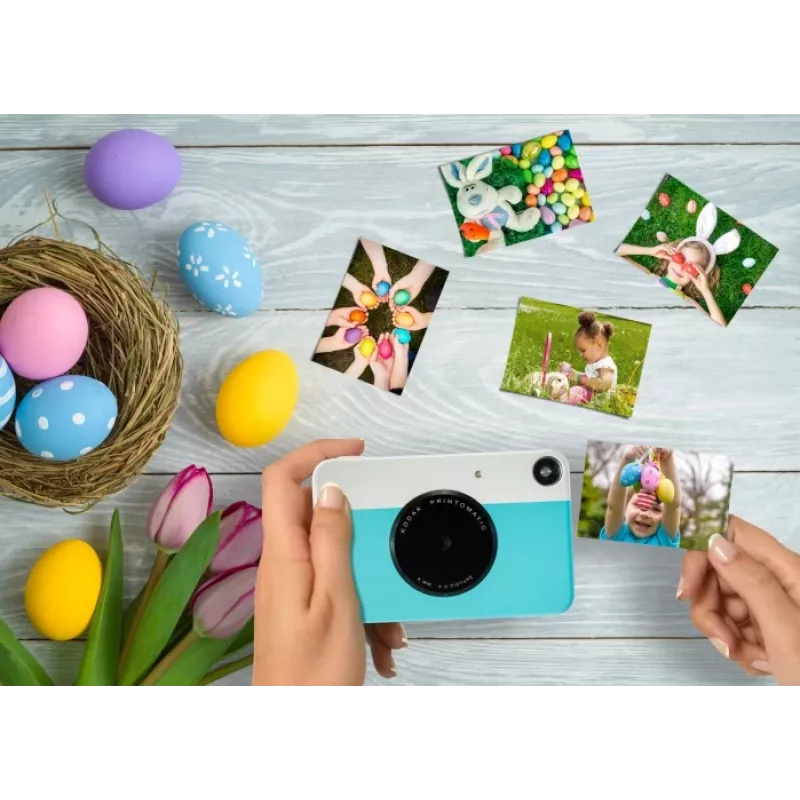 Kodak PRINTOMATIC Momentānā fotokamera, 2x3'', Zila