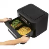 Gaisa fritieris ProfiCook PC-FR 1313 H — 10 L, 2400 W, 10 programmas, skārienjutīga vadība, nerūsējošais tērauds/melns