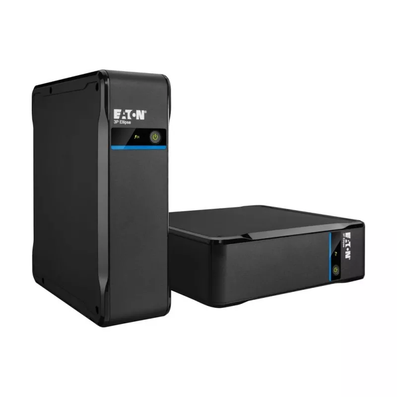 Nepārtrauktās barošanas avots Eaton 3P Ellipse 0.7 kVA (420 W), Standby, 4 AC kontaktligzdas, 7 Ah akumulators, Tornis, Melns
