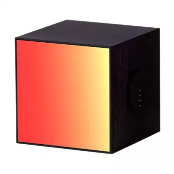 Viedā galda lampa Yeelight Cube Black — Wi‑Fi/Bluetooth, Daudzkrāsaina, 75×75×75 mm, 100–240V
