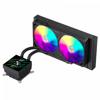 Gamemax GLACIER 240 LCD BK – Šķidruma dzesēšanas sistēma procesoriem Intel un AMD