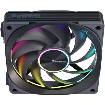 Seasonic MagFlow ARGB 12 cm 2000 RPM Melns