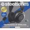 SteelSeries Arctis Nova 3P Wireless bezvadu austiņas spēlētājiem, Bluetooth/2,4 GHz, melnā krāsā