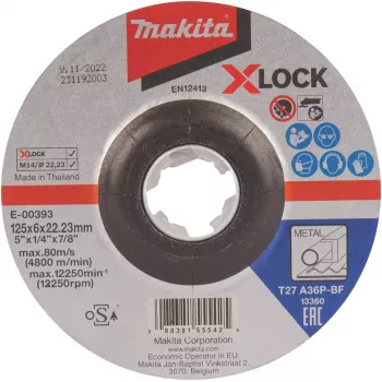 Makita Slīpēšanas disks metālam 125 mm, grauds A36P-BF