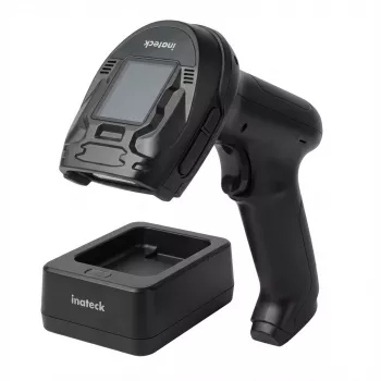 inateck Barcodescanner Pro8 Black ar datu pārraides staciju