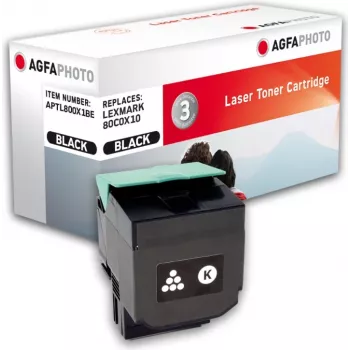 Melnā saderīgā tonera kasetne (alternatīva Lexmark 80C0X10, Lexmark 800X1) Lexmark CX510de