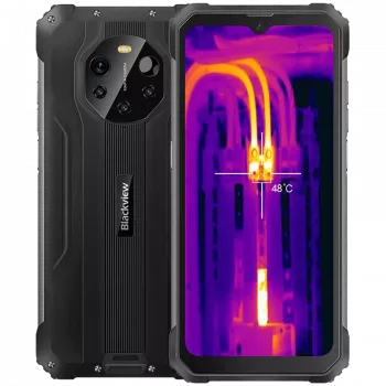 Blackview Rugged BL8800 Dual 5G Pro 6.58 inch FHD+ IPS 1080x2408 8GB/128GB, MT6833V Octa-core 2.2GHz, 16MP priekšējā/5MP+50MP aizmugurējā kamera FLIR termokamera, baterija 8380mAh, Type-C, Android 11