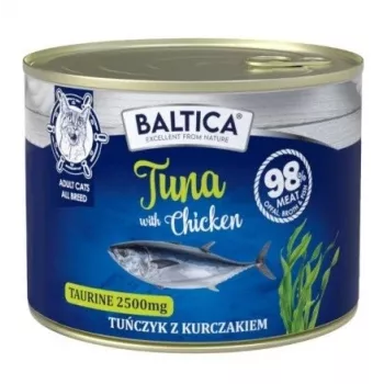 BALTICA Excellent Tuna ar vistu - mitrā kaķu barība - 185g