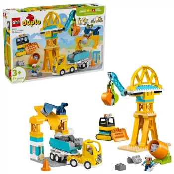 LEGO DUPLO 10476 3 in 1 Būvlaukums un Transportlīdzekļi