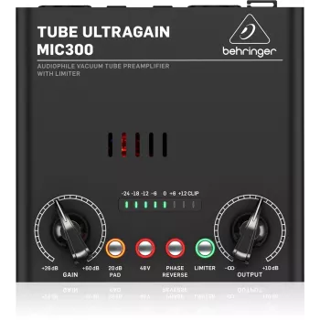 Audio priekšpastiprinātājs Behringer MIC300 Melns