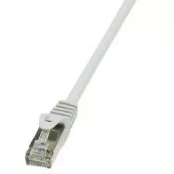 LogiLink CP1102D RJ45 tīkla kabelis, savienojuma kabelis CAT 5e SF/UTP 15.00 m pelēks 1 gab.