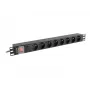 Strāvas sadales bloks Lanberg PDU-08E-0200-BK