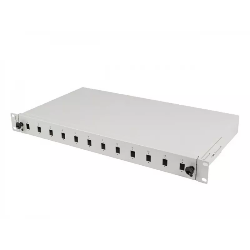 Patch panel Lanberg FOP1-12SS-LDS Pelēks ABS Tērauds 19 collu