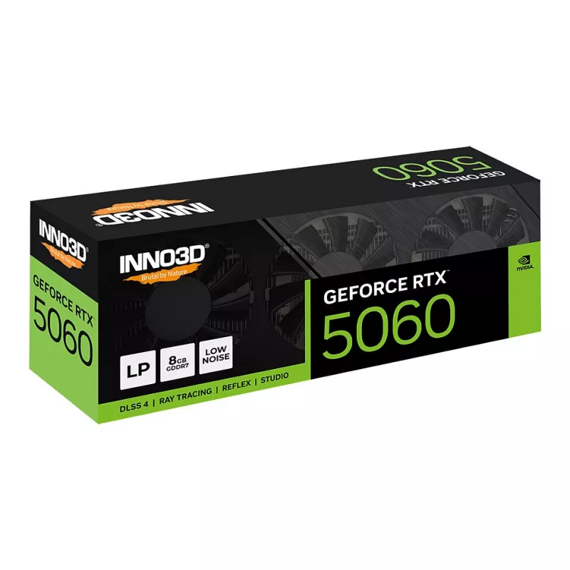 INNO3D GeForce RTX 5060 X3LP 8GB GDDR7 zema profila videokarte