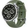 Viedpulkstenis ONEPLUS Watch 3 Emerald Titanium — 46 mm nerūsējošā tērauda korpuss, 1,5 collu AMOLED, GPS, IP68, 16 dienu akumulators, gumijas zaļa siksniņa