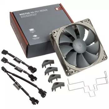 Ventilators Noctua NA-FK1 120 mm — 12 V PWM korpusa ventilators, 1700 RPM, 120,2 m³/h, 25,1 dB