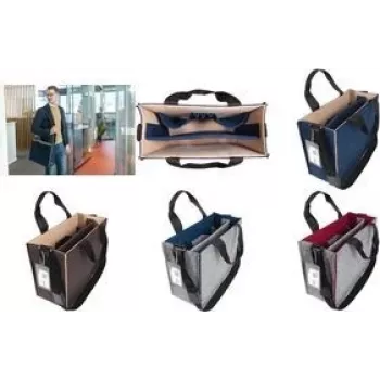 Soma klēpjdatoram sigel Desk Sharing Bag Bicolor M Blue/Beige 15,4 collu klēpjdatoriem