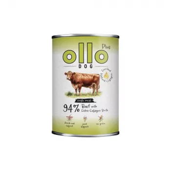 Ollo Plus Kolagen Beef 400g konservs suņiem