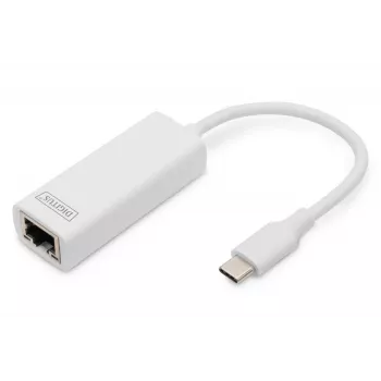 Digitus DN-3024 USB 3.0 Adapteris 20 cm 1x USB-C uz 1x RJ45 Ekranēts