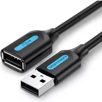 USB 2.0 pagarinājuma kabelis Vention CBIBG 1,5 m — melns