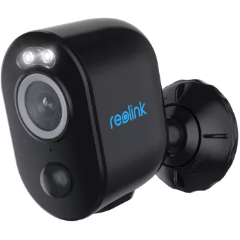 Reolink Argus B330 bezvadu novērošanas kamera, melna, 5MP (2880x1616), ar bateriju, IP65 aizsardzība, krāsainā nakts redzamība, viedā noteikšana