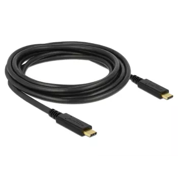 USB kabelis DeLOCK 83325 USB 2.0 3m USB C Melns