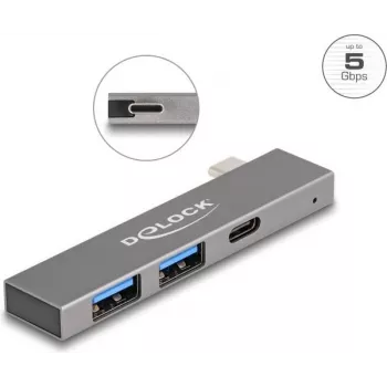 DeLOCK 3 Portu Plāns USB Hubs DeLOCK USB Type-C 5 Gbps 2 x Type-A