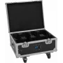 Flightcase Roadinger 31005247 4× AKKU MBT-3 ar riteņiem un iebūvētu uzlādes funkciju