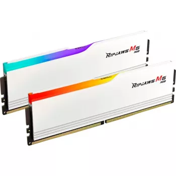 G.Skill Ripjaws M5 RGB 64 GB (2x 32 GB) DDR5-5200 CL40 atmiņas komplekts, balts