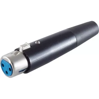 XLR savienotājs ShiverPeaks BS55025 melns korpuss — 3-pin audio mikrofona/linijas savienotājs