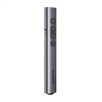 Bezvadu lāzera rādītājs Vention KQIH0 — sarkans lāzers, darbības rādiuss līdz 50 m, USB interfeiss, viegls PVC korpuss