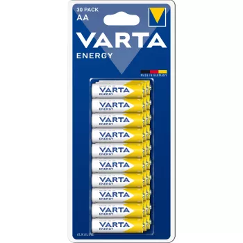 Vienreizējās lietošanas baterijas Varta ENERGY AA Blister 30